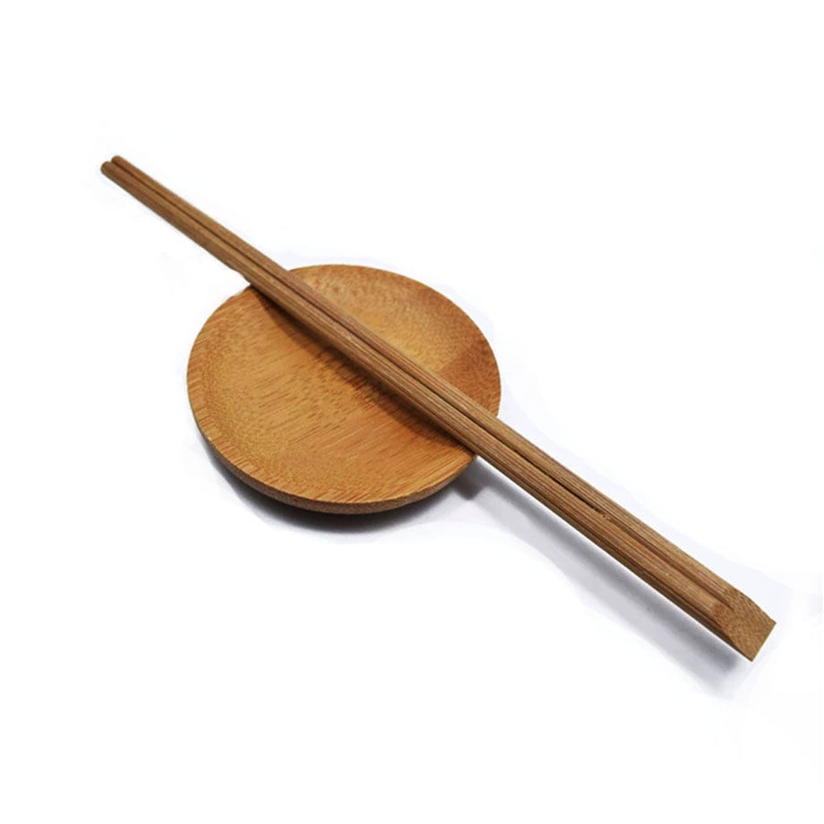 Thumbnail: Adaamya® Set of 20 Pairs - Natural Round Bamboo Reusable Chopsticks, Size 7.5"