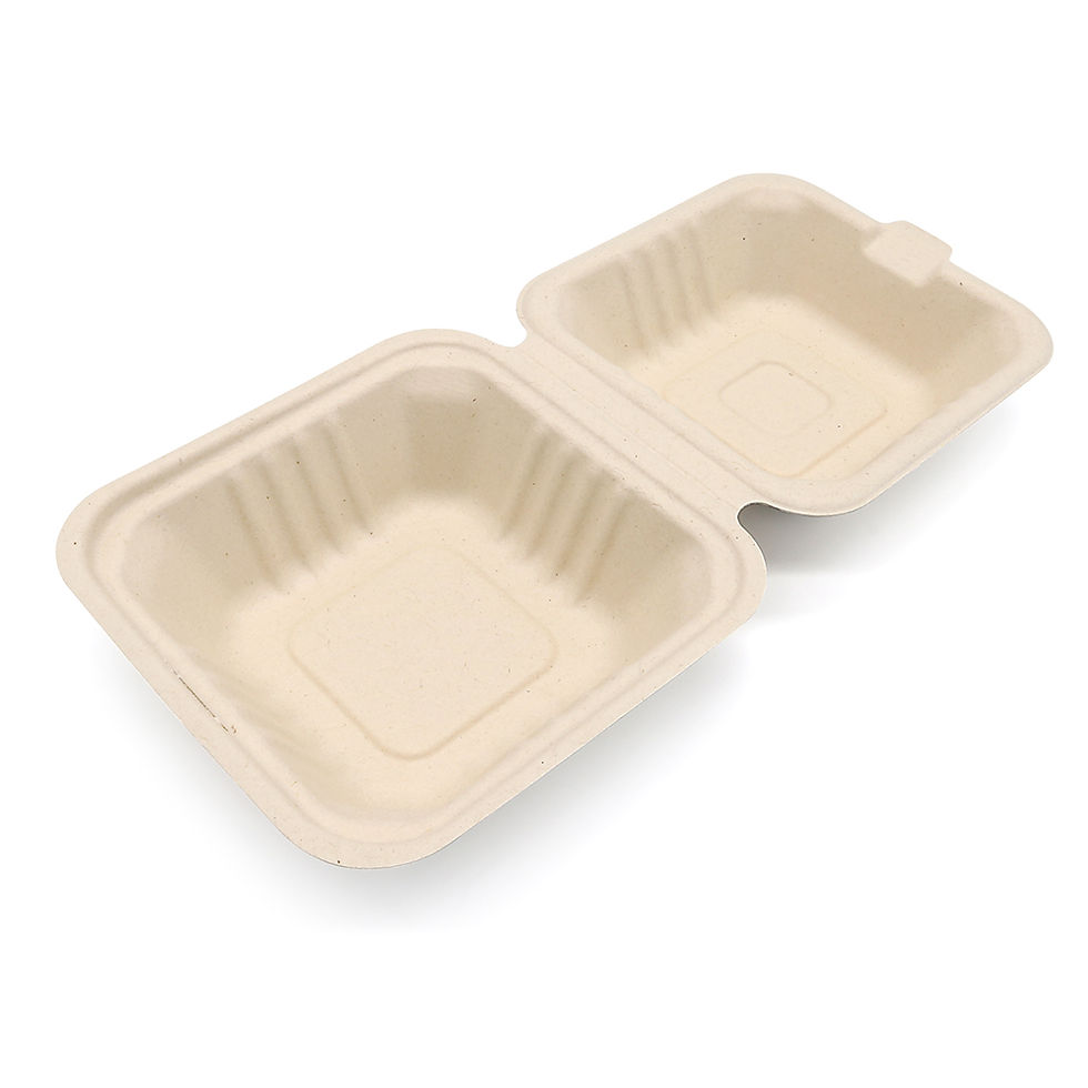 Thumbnail: Adaamya® Bio degradable Bagasse Takeaway Disposable Food Box-Burger Box