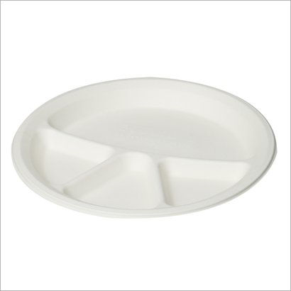 Thumbnail: Adaamya® - 12" - 4 Compartment ( Without Lid Cover ) Disposable Bagasse Biomass