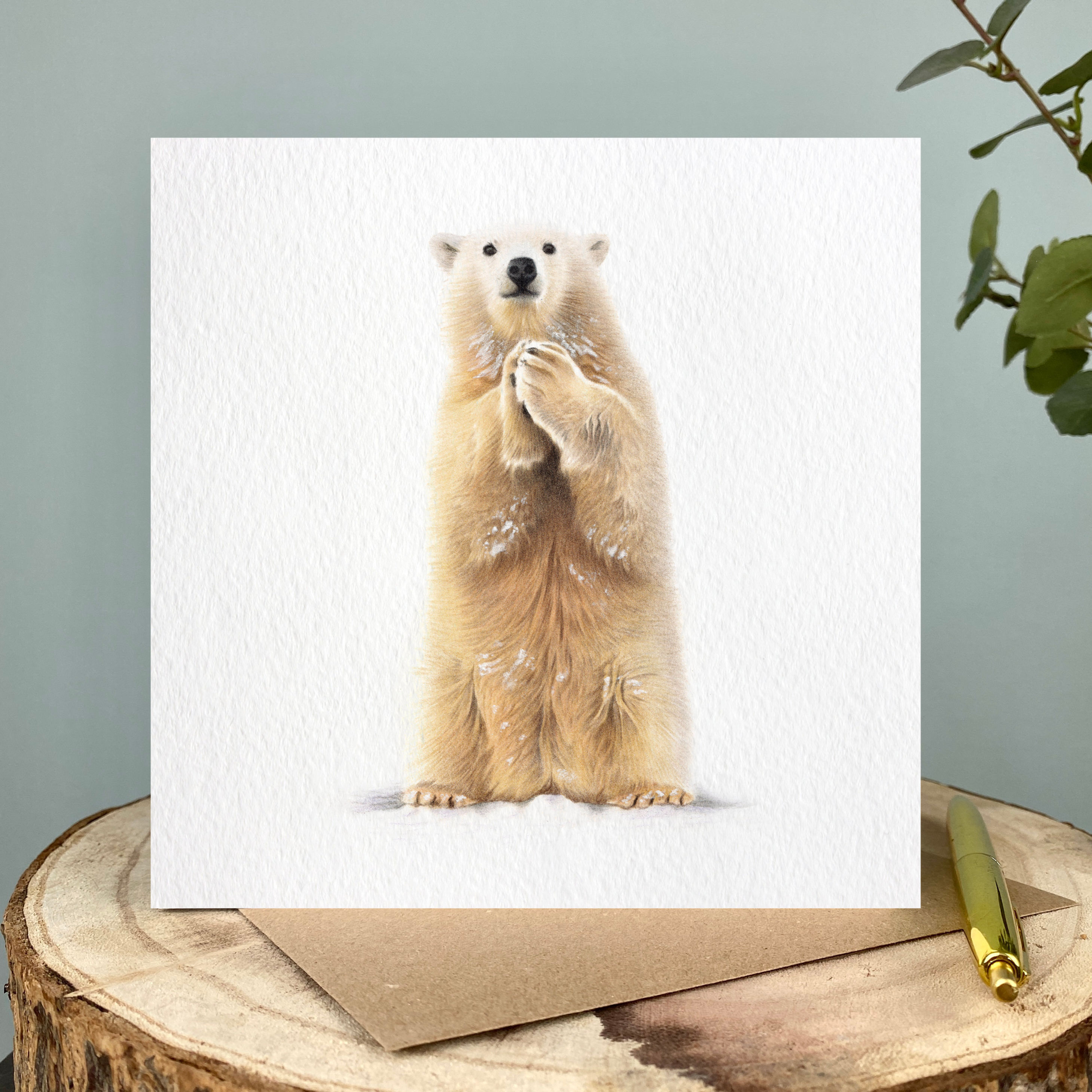 Christmas Polar Bear Greetings Card