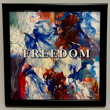 Framed Freedom Metal Print by Sarah Routman