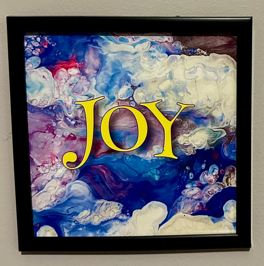 Joy Metal Print (Framed) by Sarah Routman