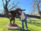 Smiley by Dale Lewis on display at The Lewis & Clark Interpretive Center in Sioux City, IA, 2022.