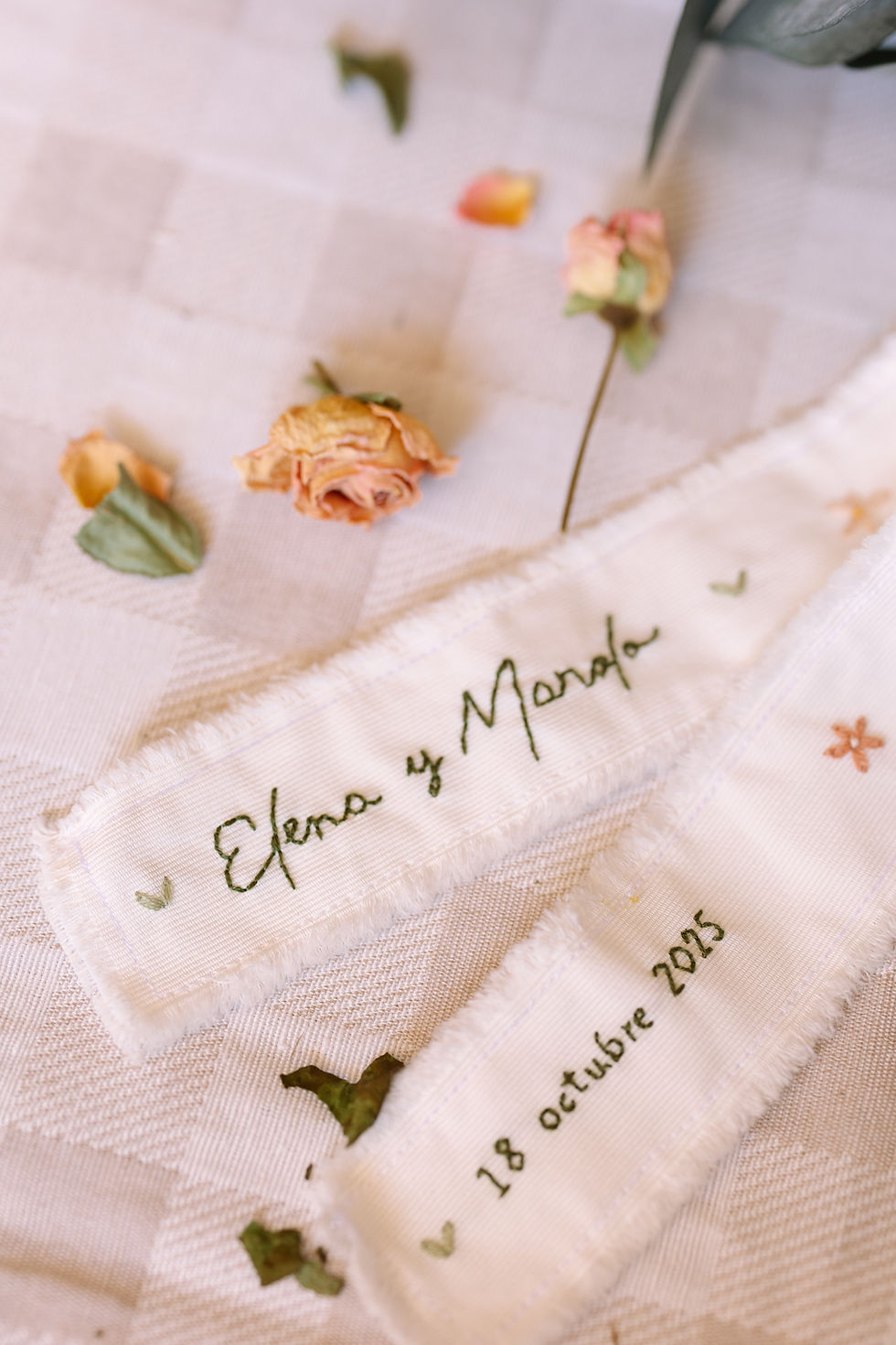 Miniatura: Cinta bordada para ramo