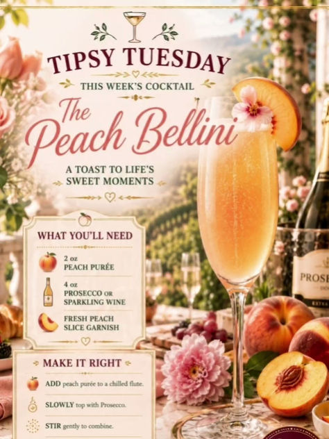 Tipsy Tuesday: Perfectly Peachy Bellini