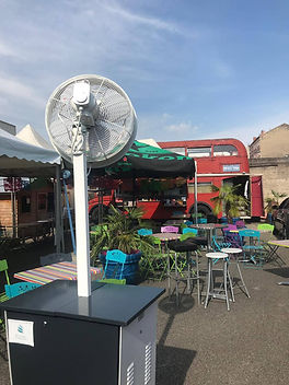 brumisateur terrasse café