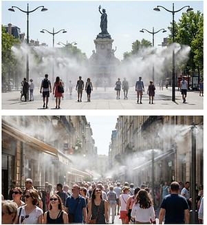 rafraichir par la brumisation haute pression