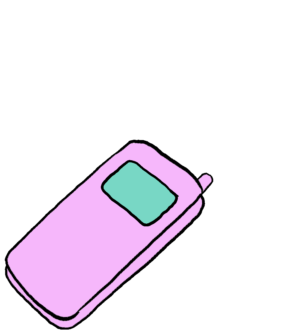 animated flip phone