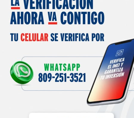 Interior y Policía habilita WhatsApp para verificar historial de celulares