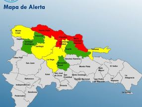 COE emite alerta roja para tres provincias por intensas lluvias