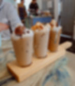 boozy iced coffee flight