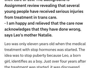 Swedish institute admits gender harms