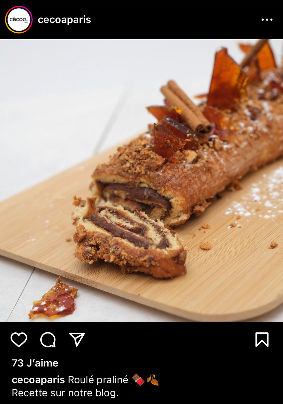 Post Instagram : Moule à génoise