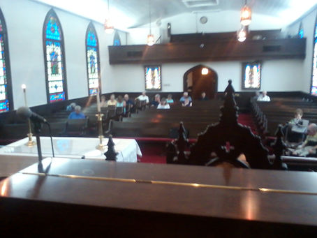 Praising God on a Hot Sunday Morning in July!