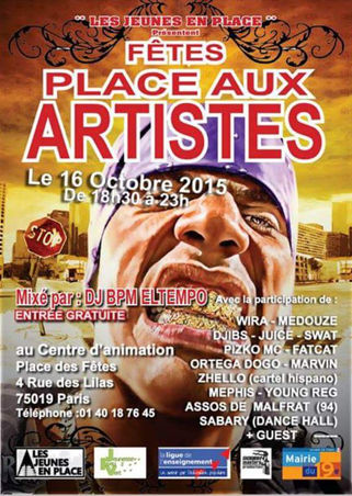 ZHELLO + STYLO + DJ ELEMENTO el 16 de octubre en FETES PLACE AUX ARTISTES - Paris