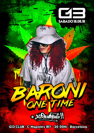 BARONI One Time desde Venezuela en G13 Club - Barcelona