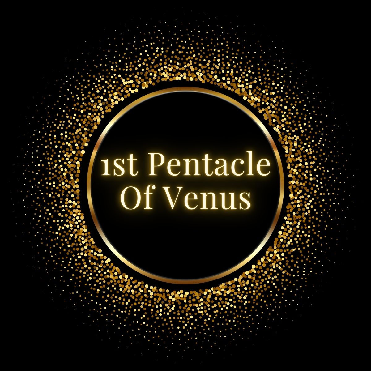 1st Pentacle of Venus Candle for attraction and mutual affection.