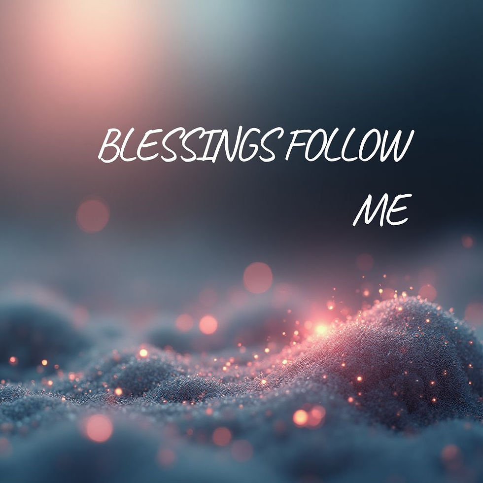 Blessings Follow Me Candle for favorable conditions and open opportunities.