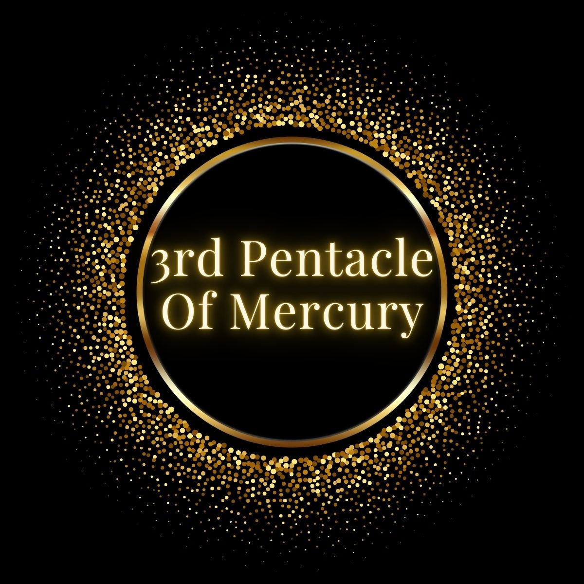 3rd Pentacle of Mercury Candle for communication and planning.
