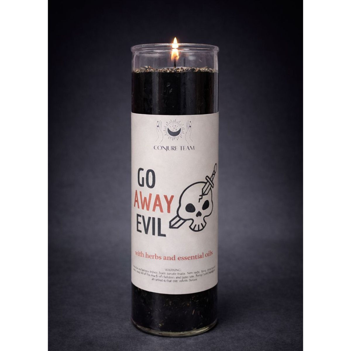 Go Away Evil Candle for removing unwanted spiritual presence from a space.