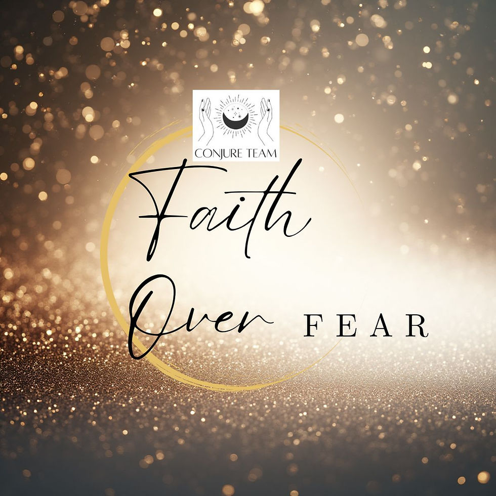Faith Over Fear Candle for calming fear and strengthening trust.