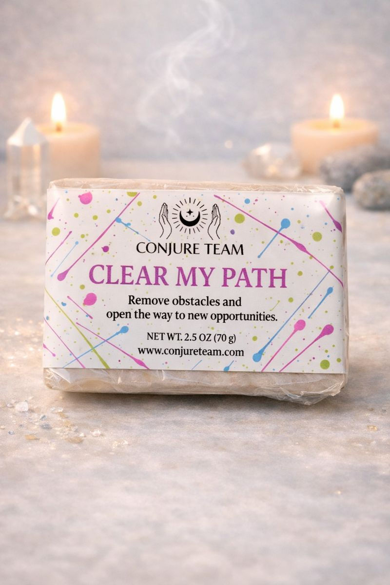 Clear My Path Soap designed to remove obstacles when progress is blocked and nothing moves.