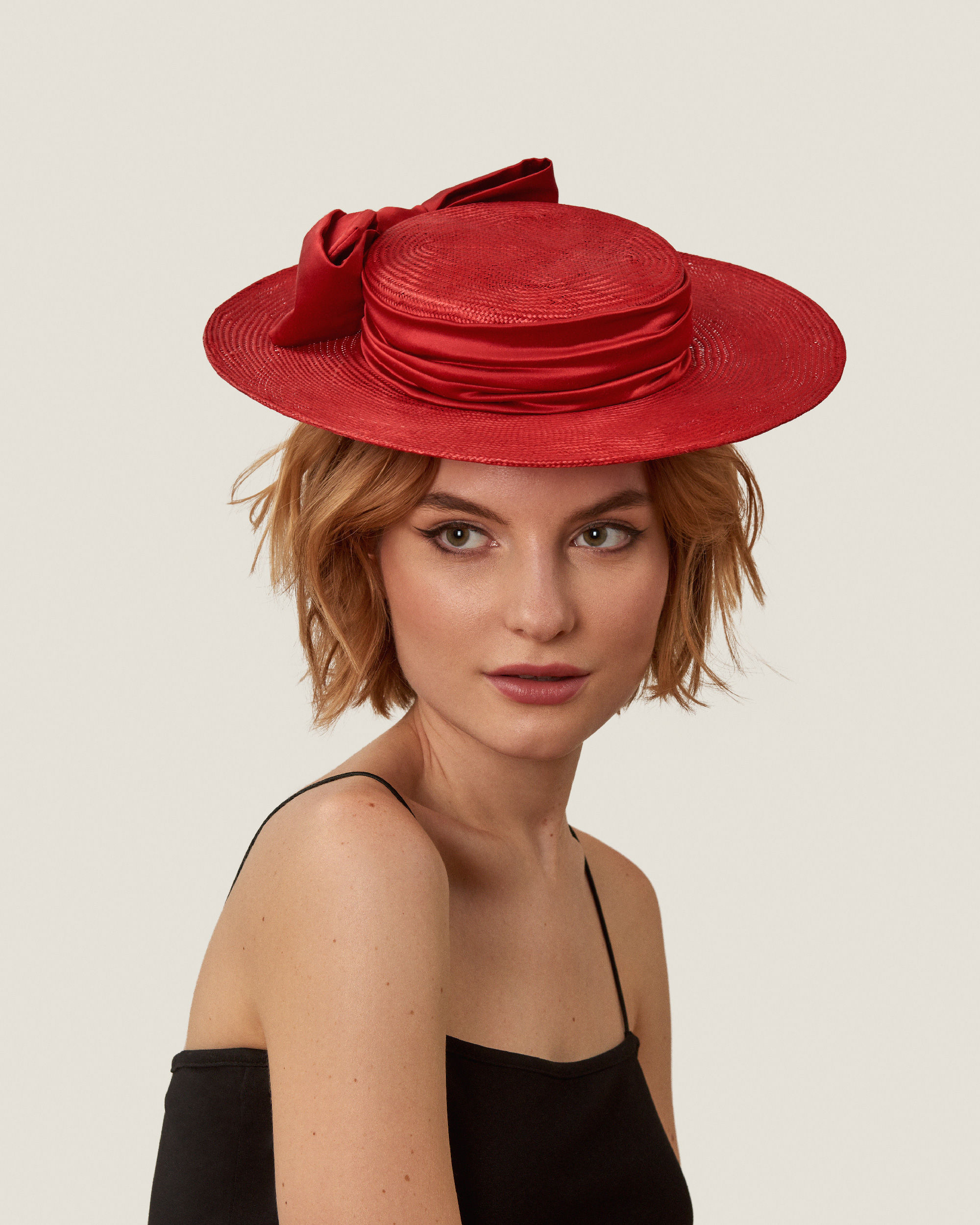 Headpiece SPANISH NIGHT HAT red