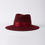 Thumbnail: Felt Hat MONTBLANC burgundy with burgundy silk band