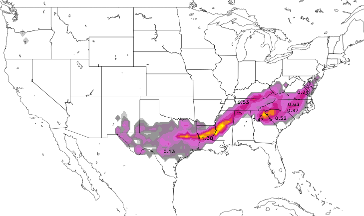 Ice accumulation potential 