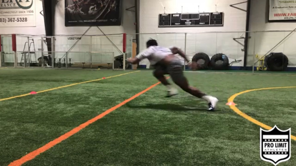 Combine Training How to run the LDrill (3 Cone Drill)