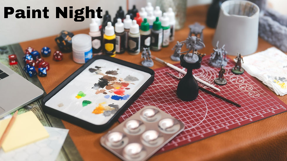 Miniature Paint Night