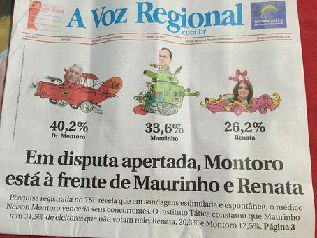 A Voz Regional antecipou resultado em pesquisa legitimada pela Justiça