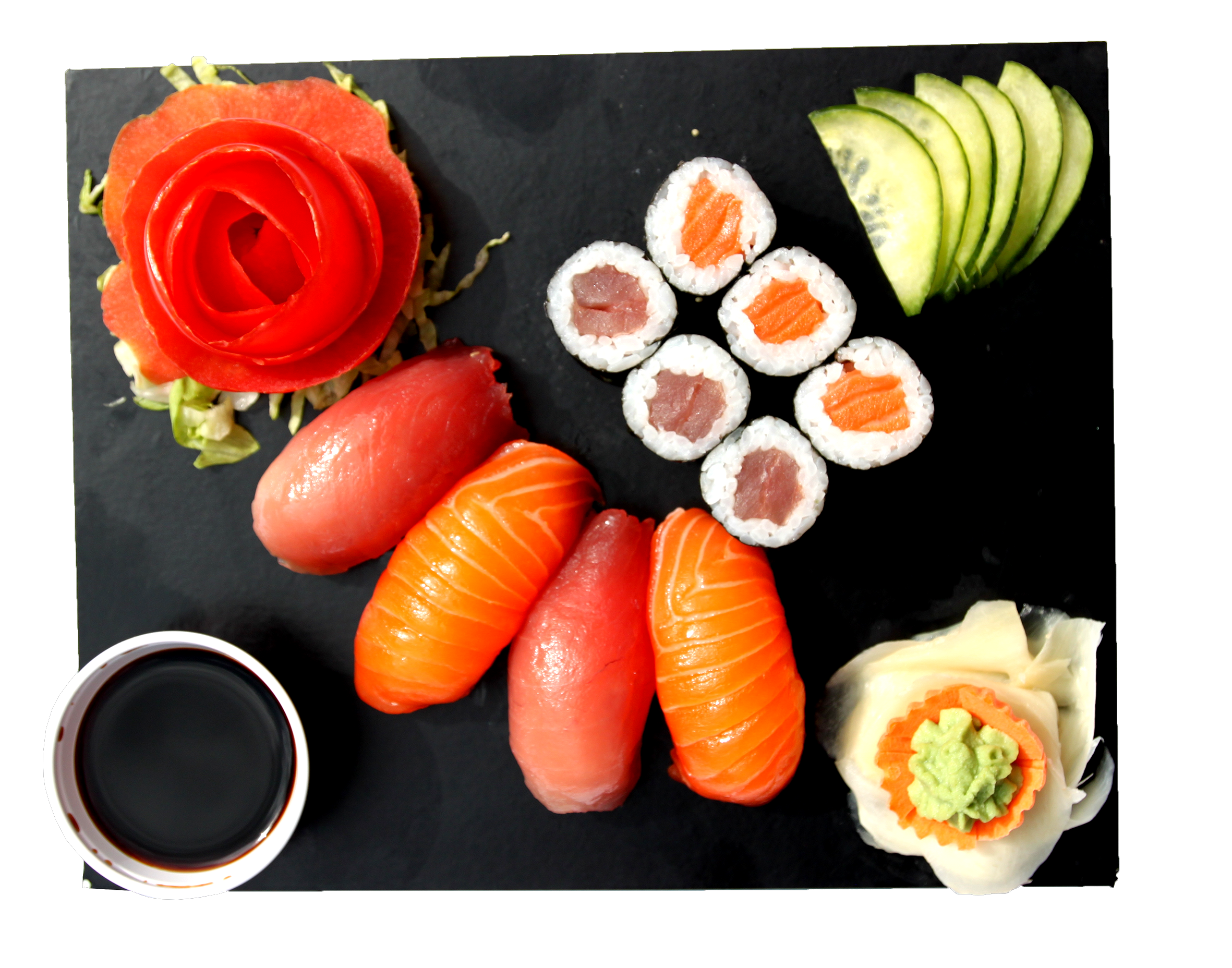 Arranged Food and Objects