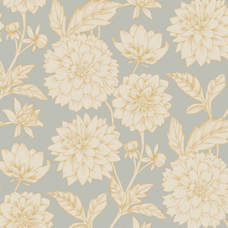 Thumbnail: Dahlia's Bloom Grey Gold