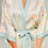 Thumbnail: Kimono Robe, Bridal Gown, Dressing Gown, Ivory & Light Blue