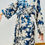 Thumbnail: Cotton Kimono Robe, Dressing Gown Women, Navy Blue