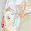 Thumbnail: Kimono Robe, Bridal Gown, Dressing Gown, Ivory & Light Blue