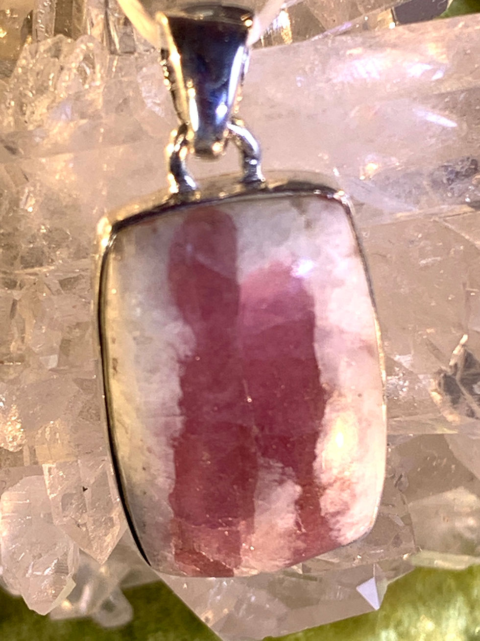 サムネイル： ピンクトルマリンインクォーツペンダント　ストーン直径2.3㎝