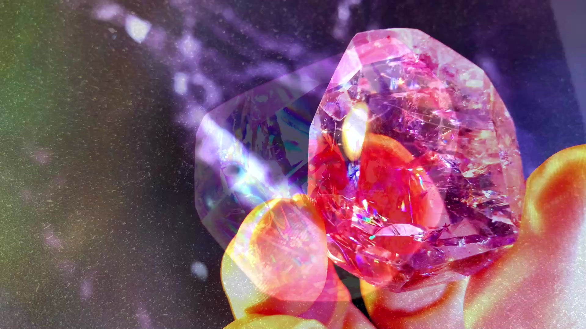 【ハイグレード】レインボーアメジスト30g　3.8㎝×2.7㎝