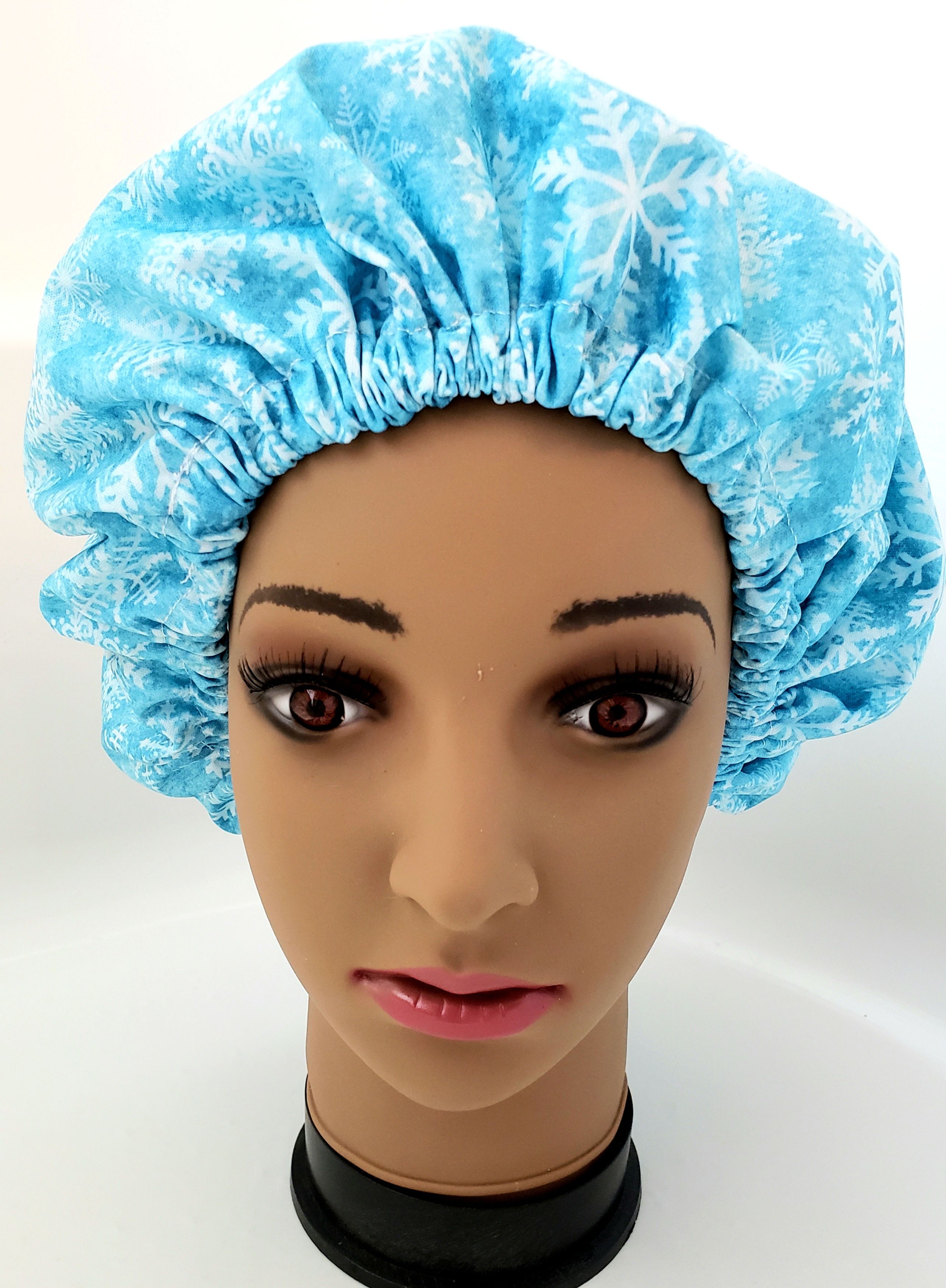 Snow Flakes Shower Bonnet (adult)