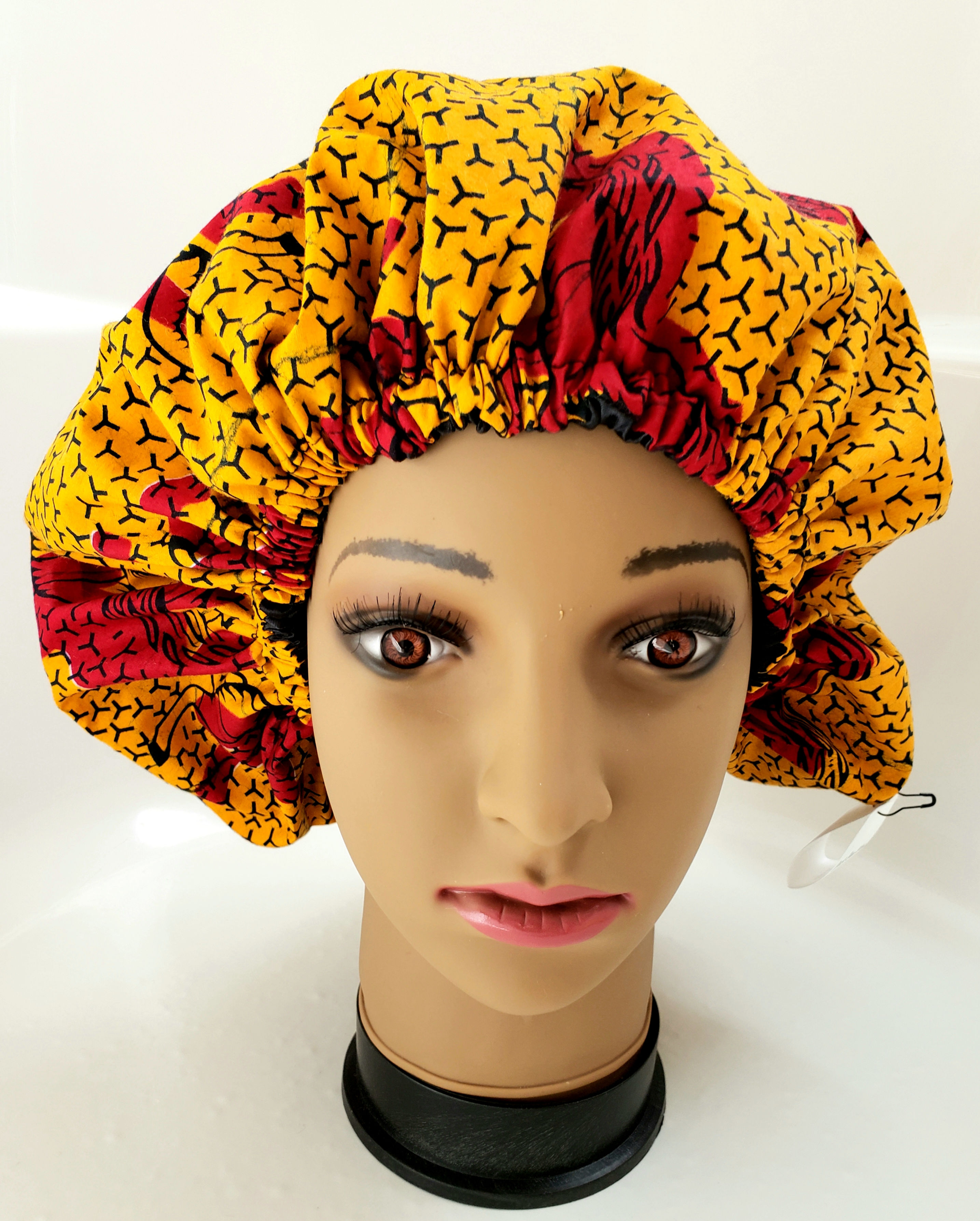 African print hair bonnet