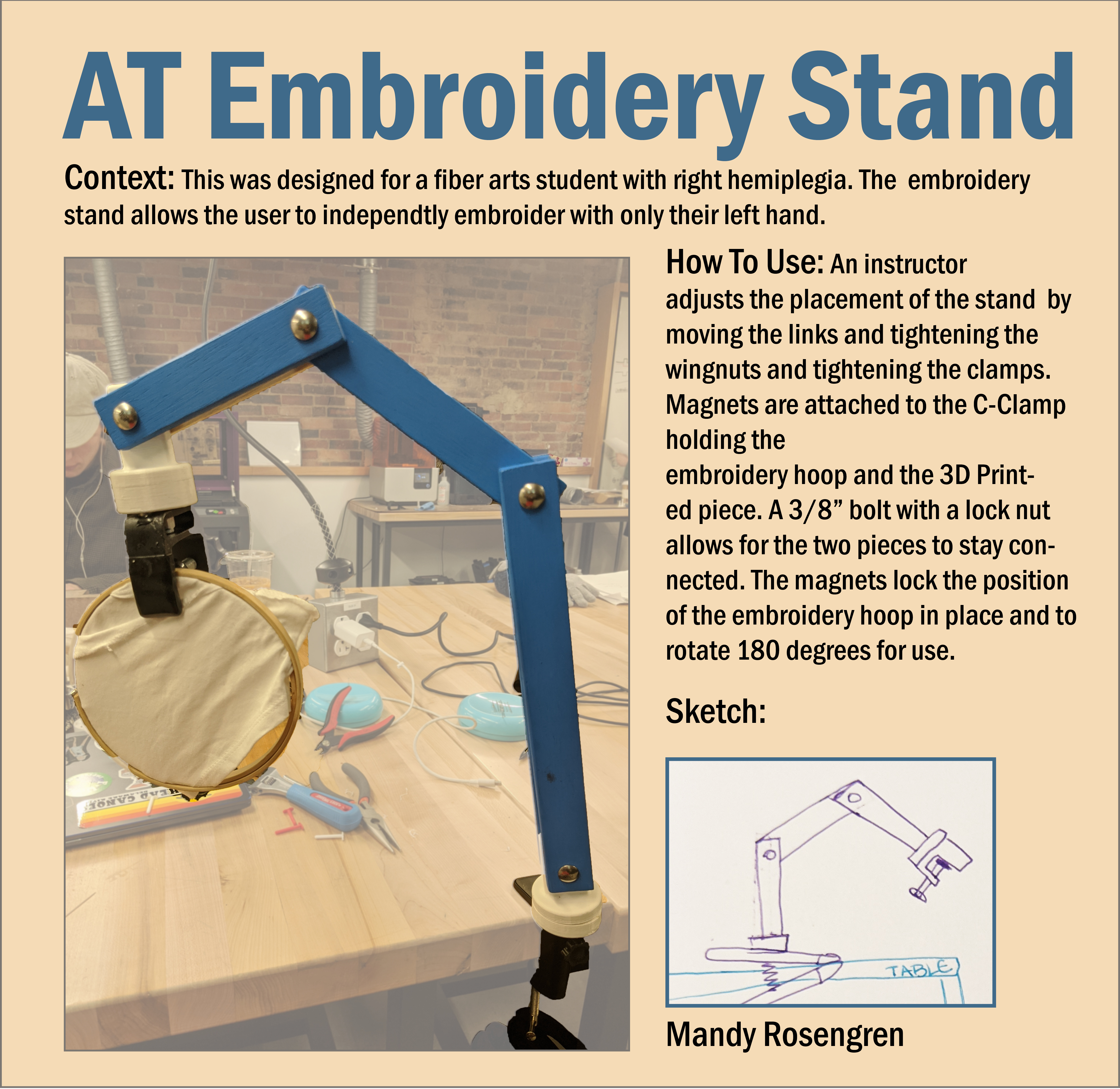 AT Embroidery Stand
