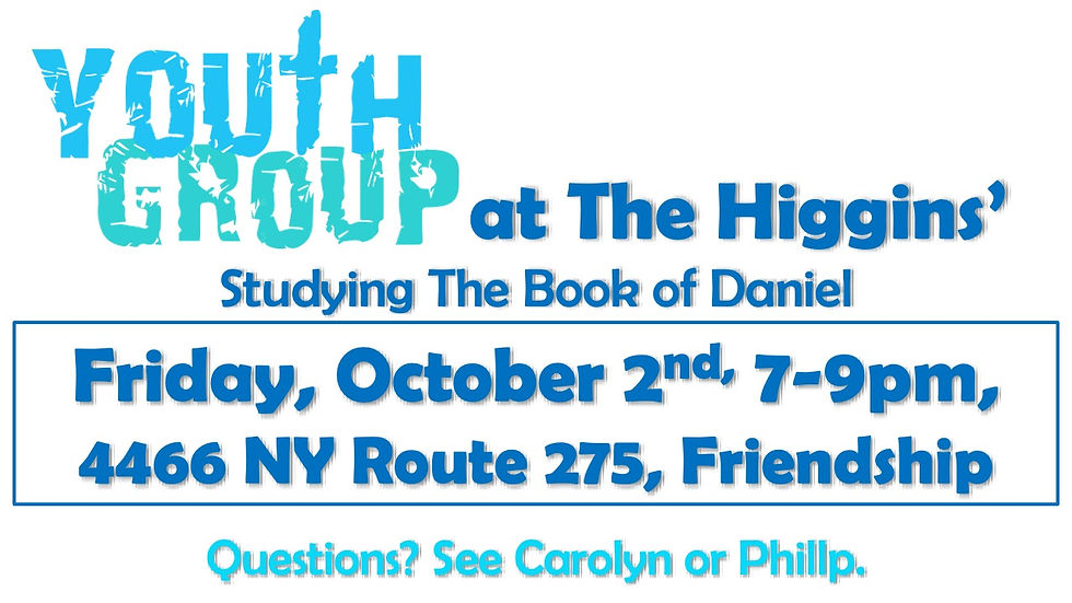 Youth Group at The Higgins'