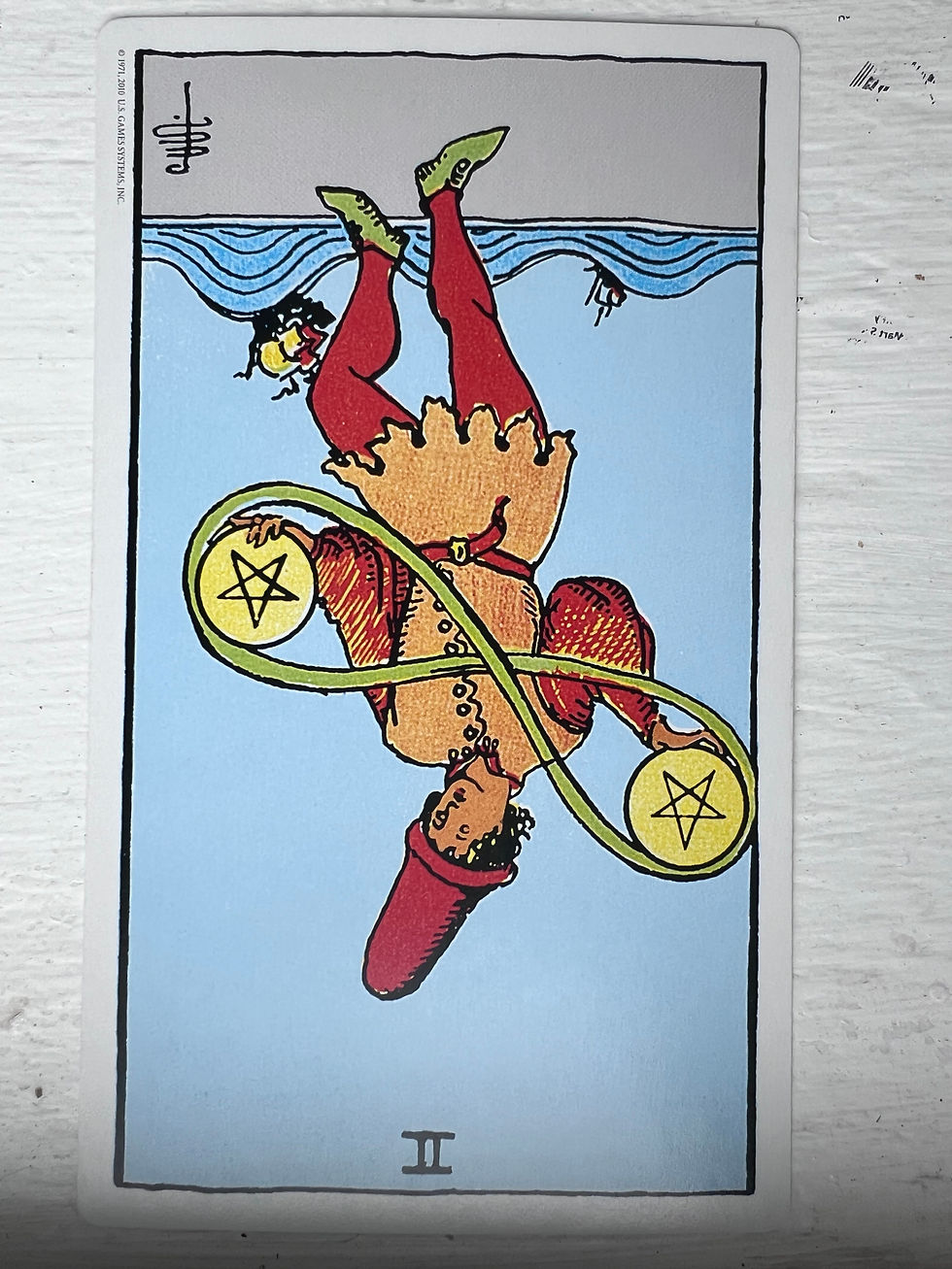 2 of Pentacles reversed