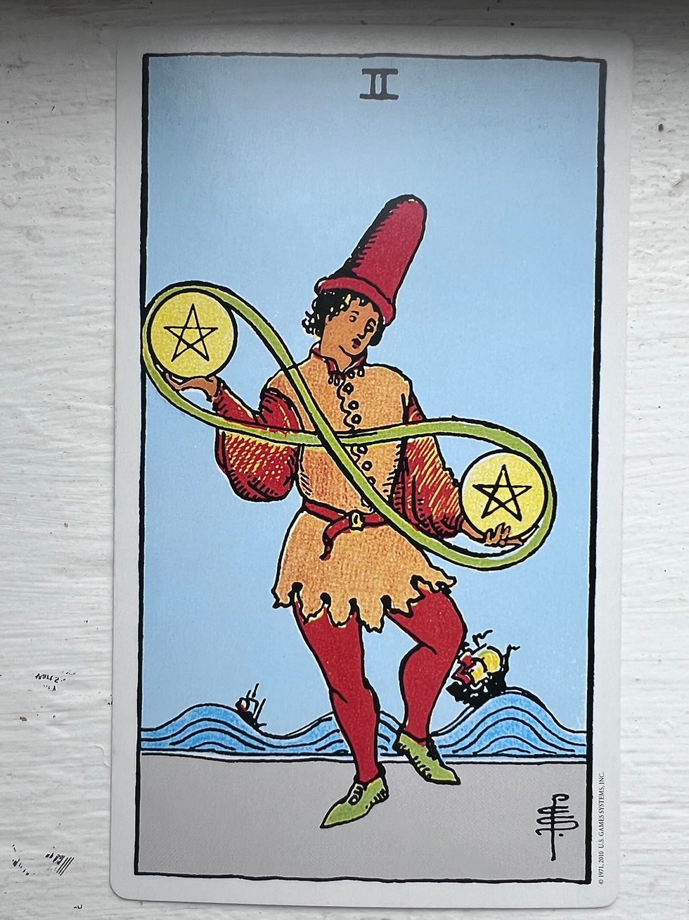 2 of Pentacles upright