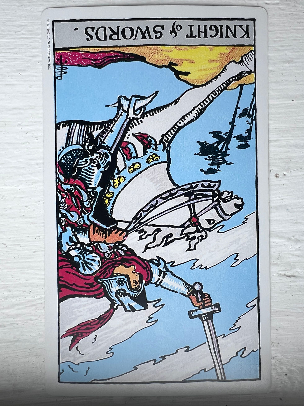 Knight of Swords reversed