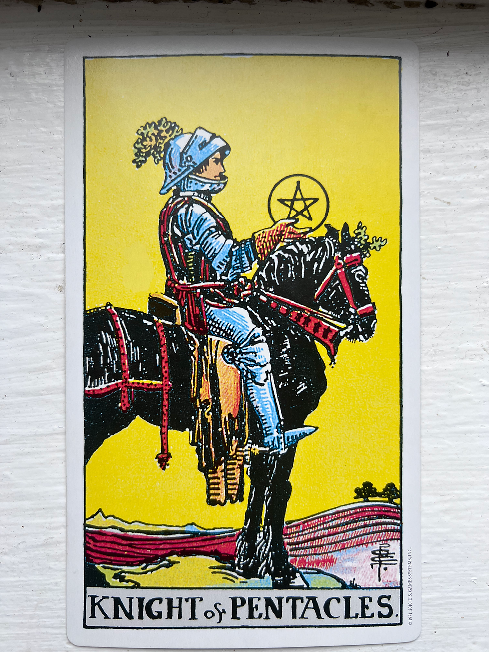 Knight of Pentacles upright