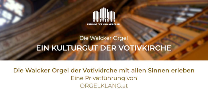 Die Walcker Orgel der Votivkirche mit allen Sinnen erleben.