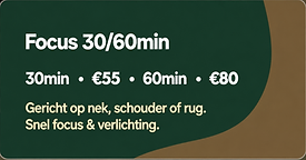 Nek schouder massage boeken