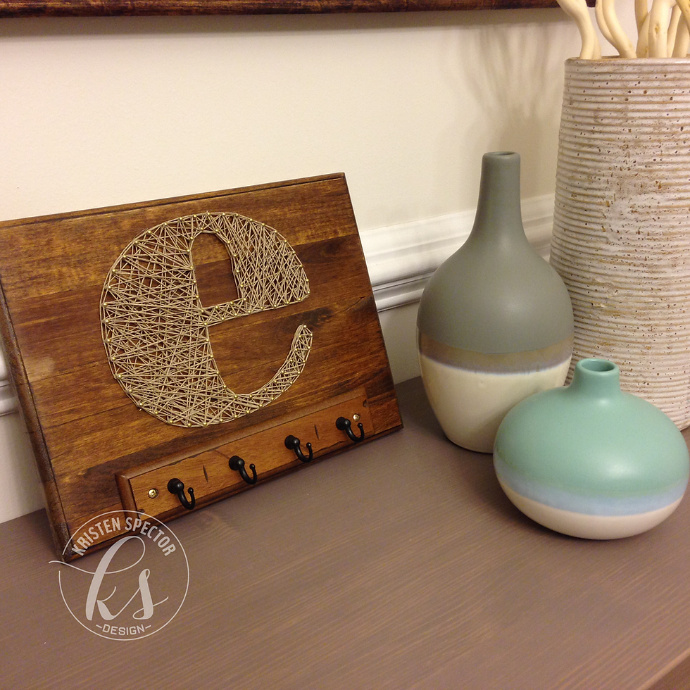 100 Crafty Days, Day 56 String Art DIY